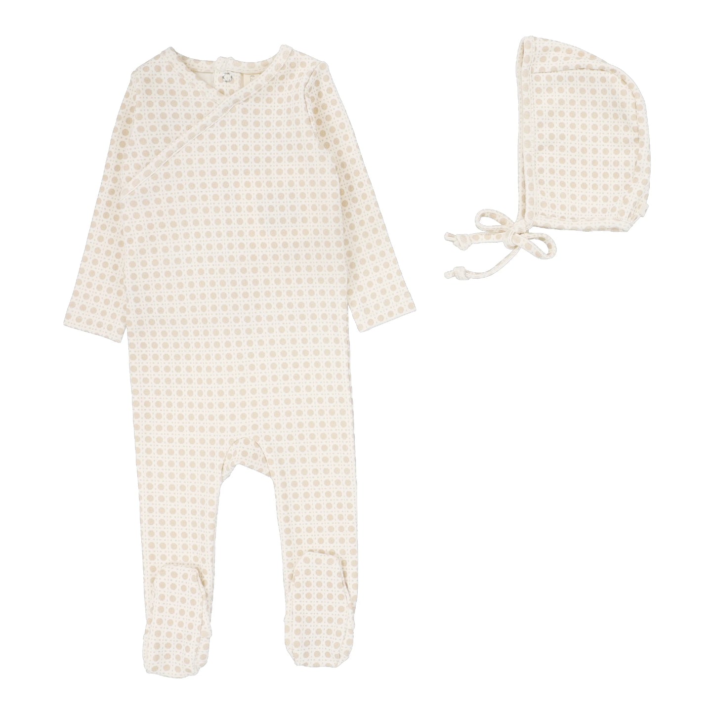 Lilette Woven Print Footie Set