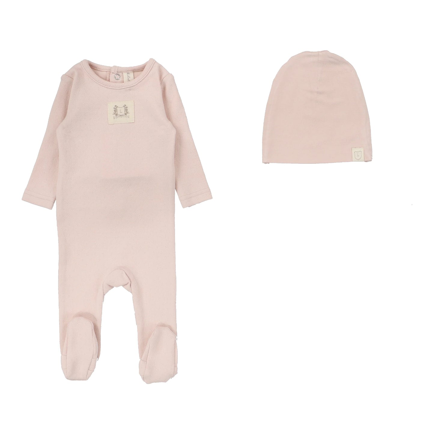 Lilette Pointelle Emblem Footie Set